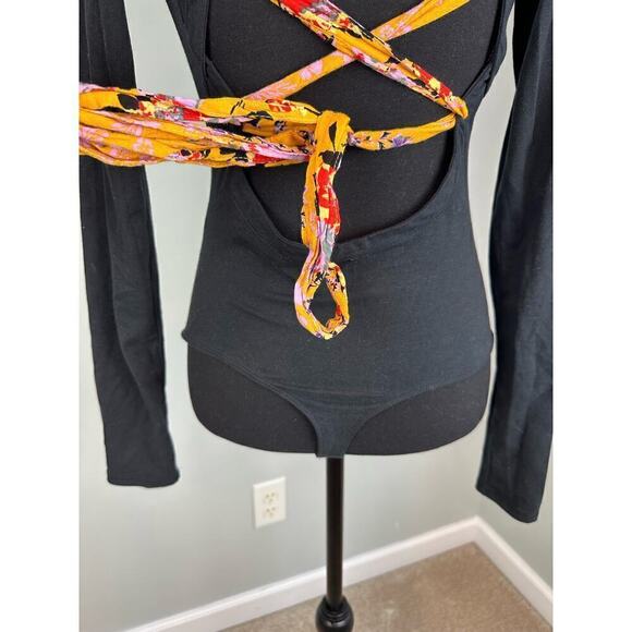 NWOT Free People Straps In The Back in Black size SML - Picture 6 of 8